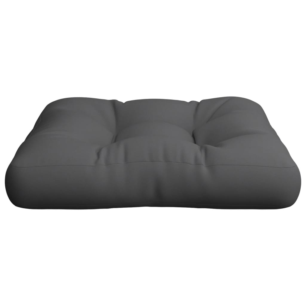 Cuscino per Pallet Antracite 60x60x12 cm in Tessuto