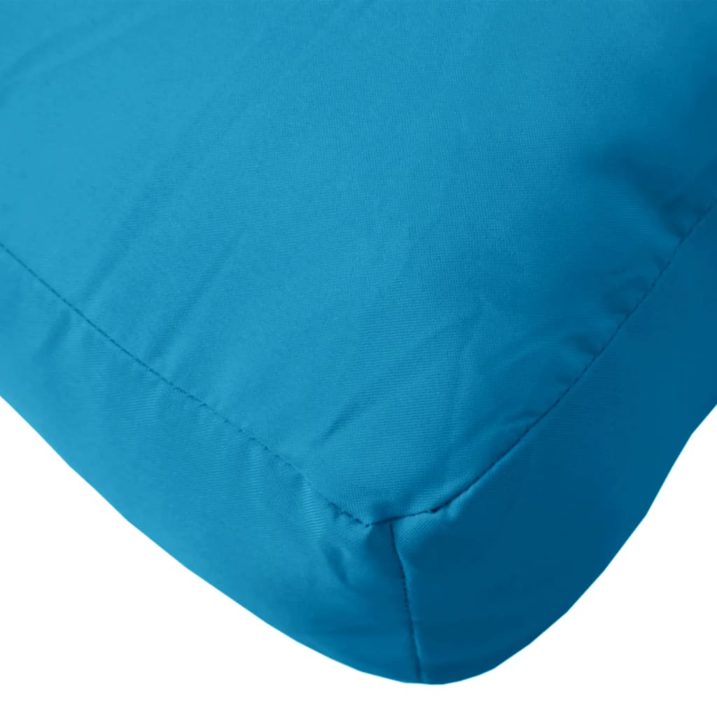 Cuscino per Pallet Blu 60x60x12 cm in Tessuto