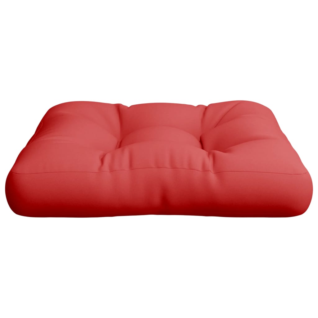 Cuscino per Pallet Rosso 60x60x12 cm in Tessuto