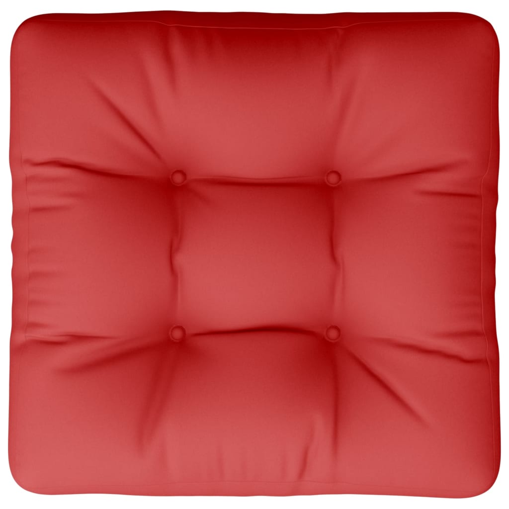 Cuscino per Pallet Rosso 60x60x12 cm in Tessuto