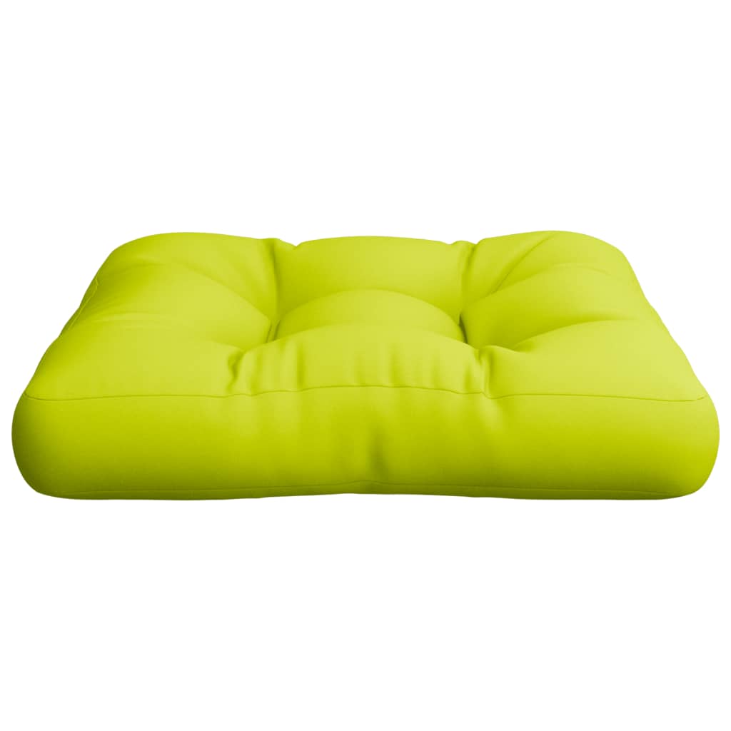 Cuscino per Pallet Verde Brillante 60x60x12 cm in Tessuto