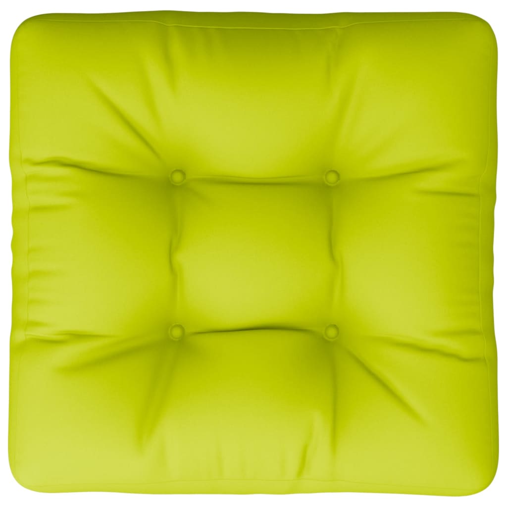 Cuscino per Pallet Verde Brillante 60x60x12 cm in Tessuto