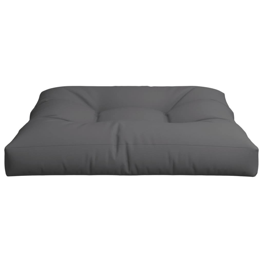 Cuscino per Pallet Antracite 80x80x12 cm in Tessuto
