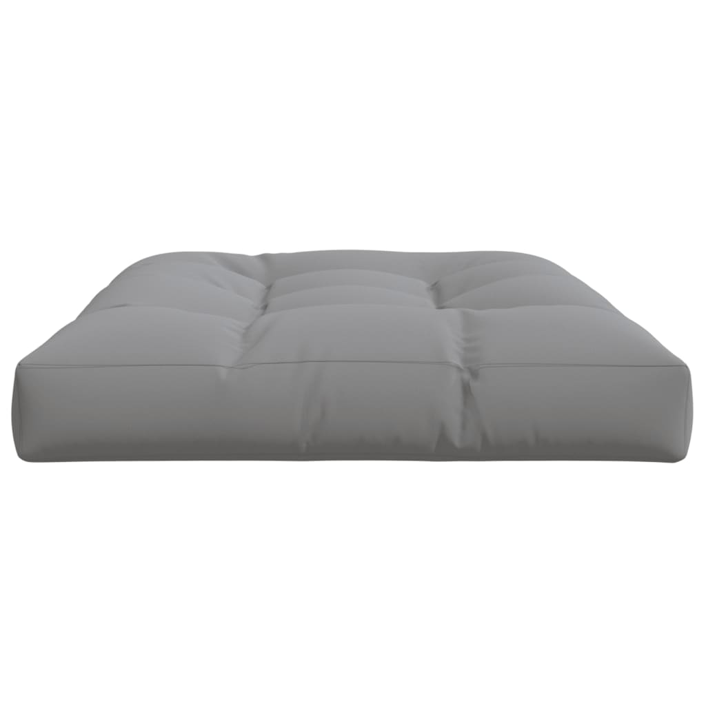 Cuscino per Pallet Grigio 120x80x12 cm in Tessuto