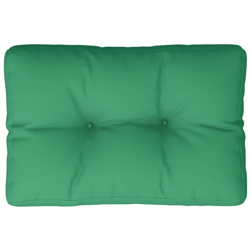 Cuscino per Pallet Verde 50x40x12 cm in Tessuto