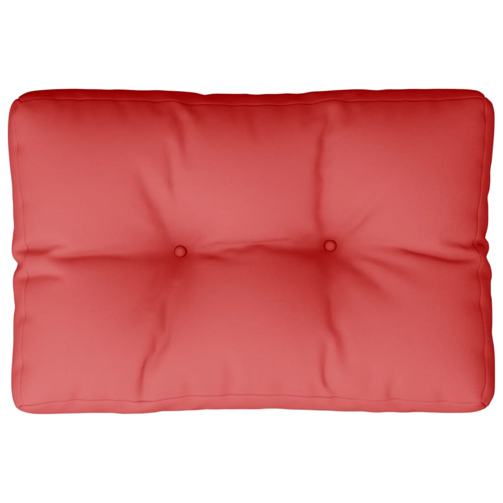 Cuscino per Pallet Rosso 60x40x12 cm in Tessuto