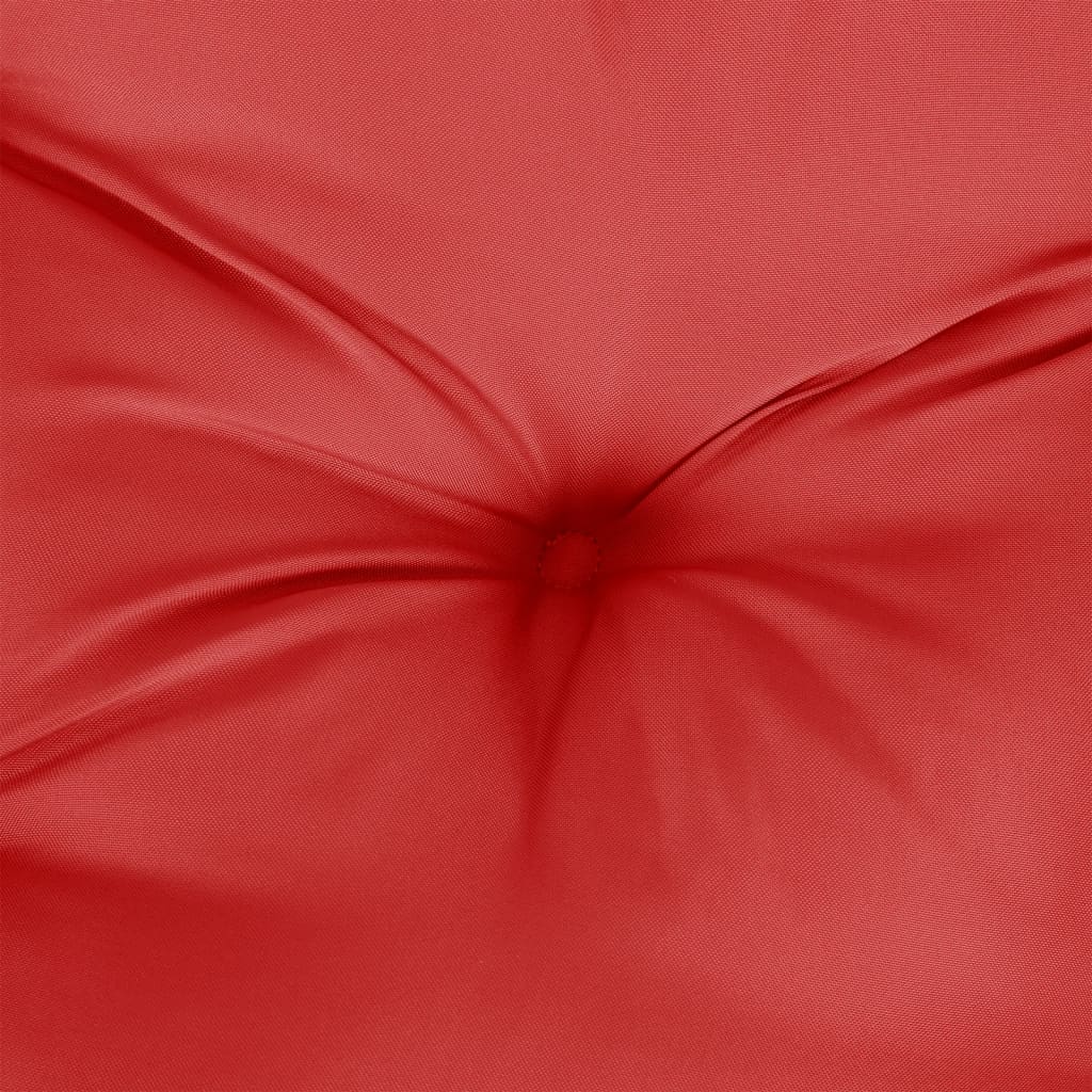 Cuscino per Pallet Rosso 60x40x12 cm in Tessuto