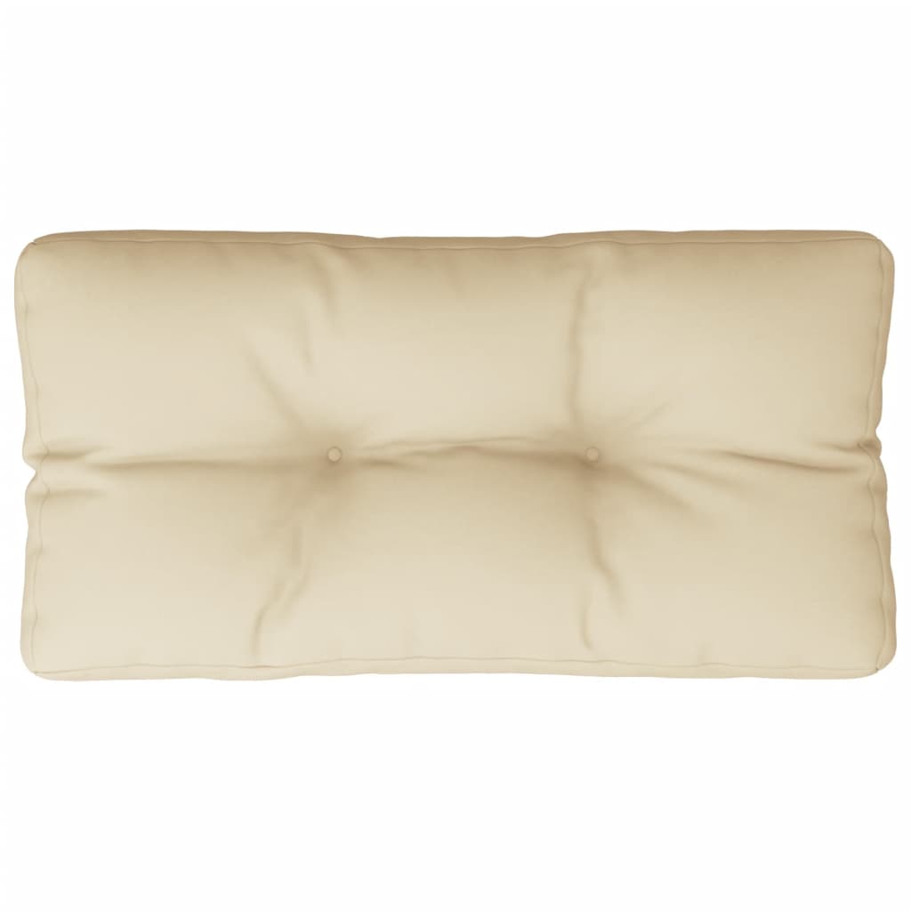 Cuscino per Pallet Beige 70x40x12 cm in Tessuto