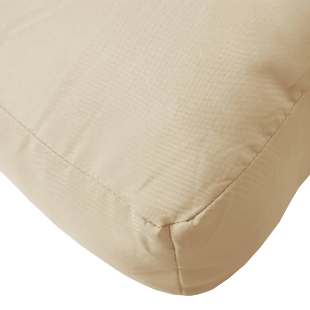 Cuscino per Pallet Beige 70x40x12 cm in Tessuto