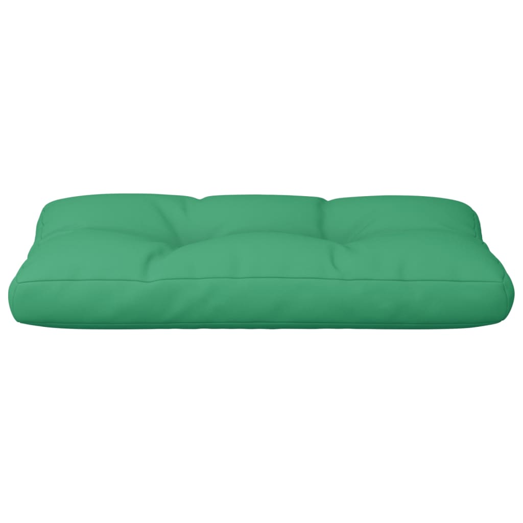 Cuscino per Pallet Verde 80x40x12 cm in Tessuto