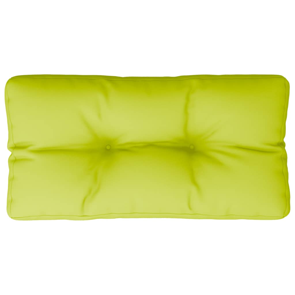 Cuscino per Pallet Verde Brillante 80x40x12 cm in Tessuto