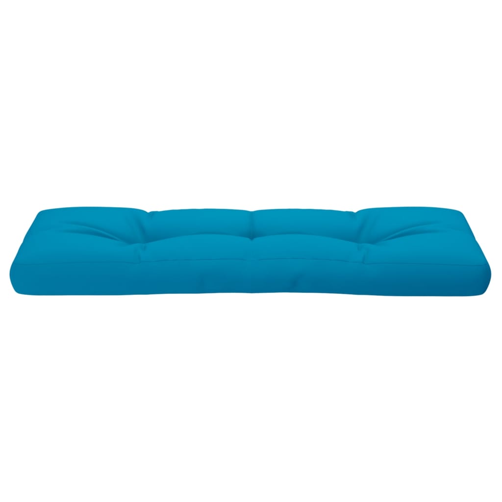 Cuscino per Pallet Blu Chiaro 120x40x12 cm in Tessuto