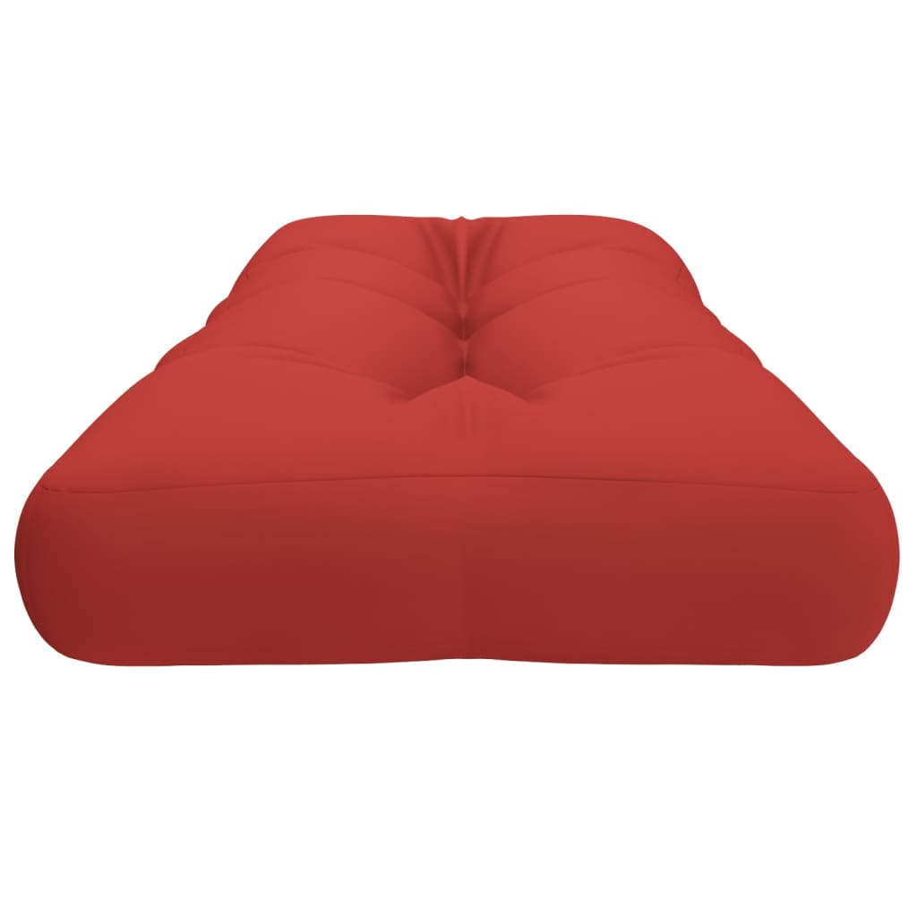 Cuscino per Pallet Rosso 120x40x12 cm in Tessuto