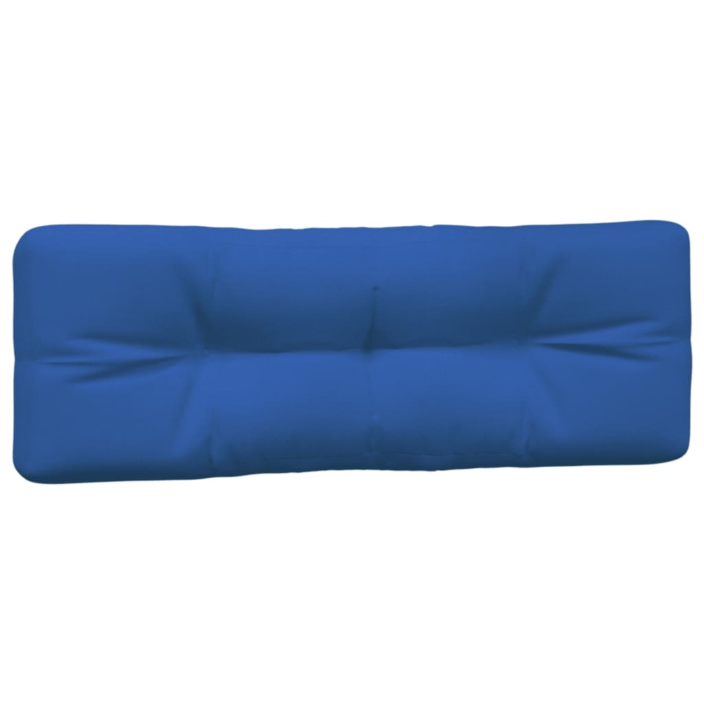 Cuscini per Pallet 2 pz Blu Reale in Tessuto