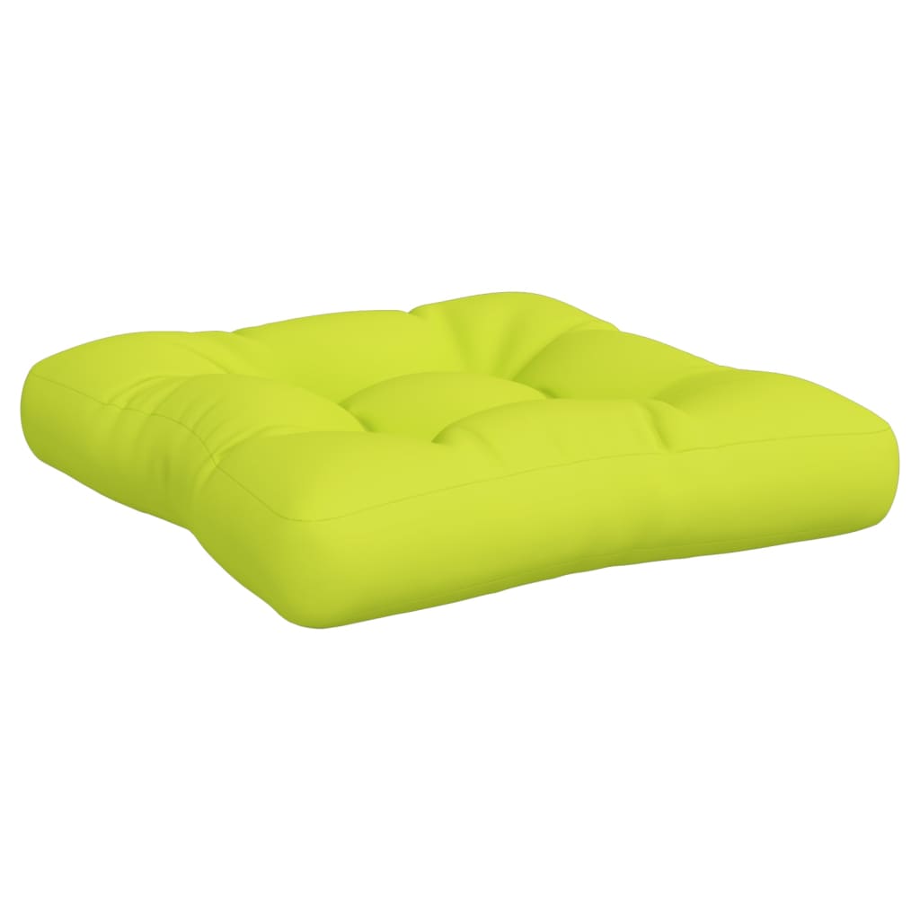Cuscini per Divani in Pallet 2 pz Verde Intenso in Tessuto
