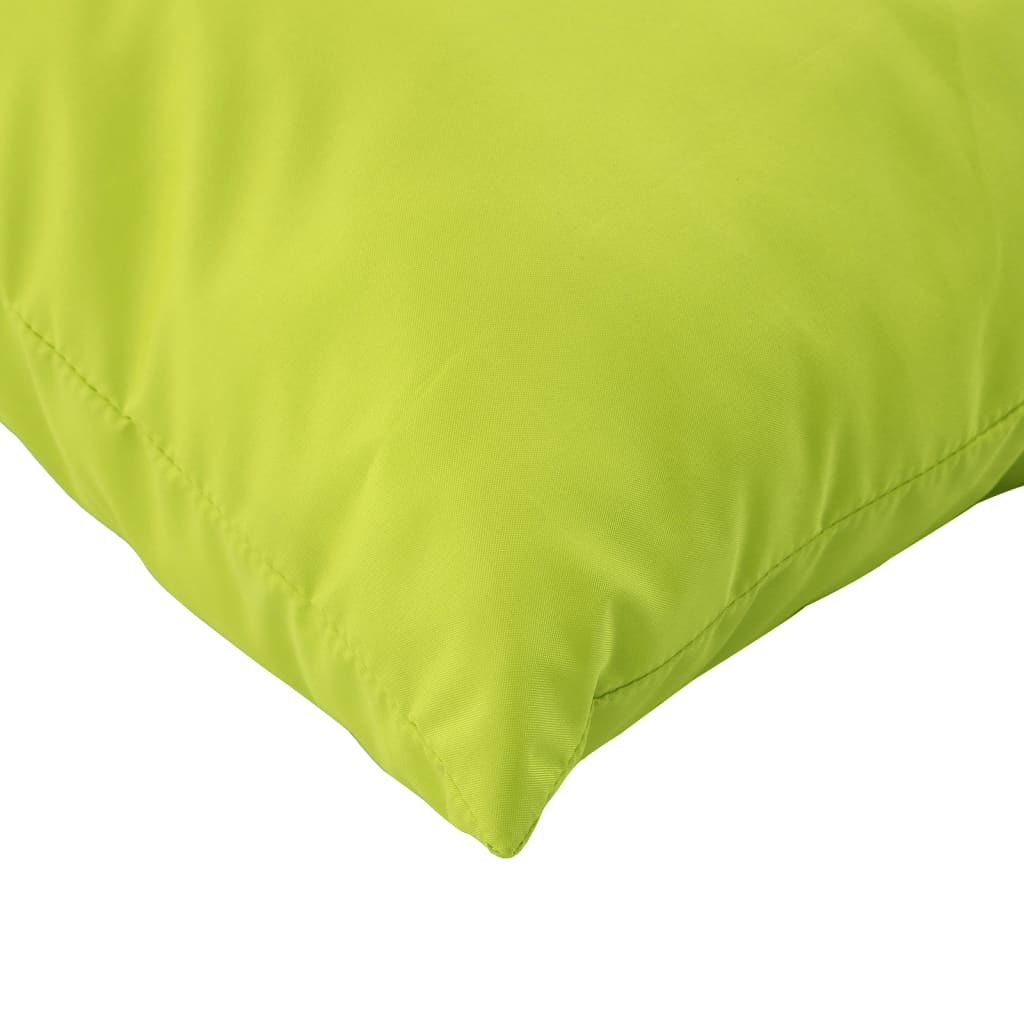 Cuscini per Divani in Pallet 2 pz Verde Intenso in Tessuto