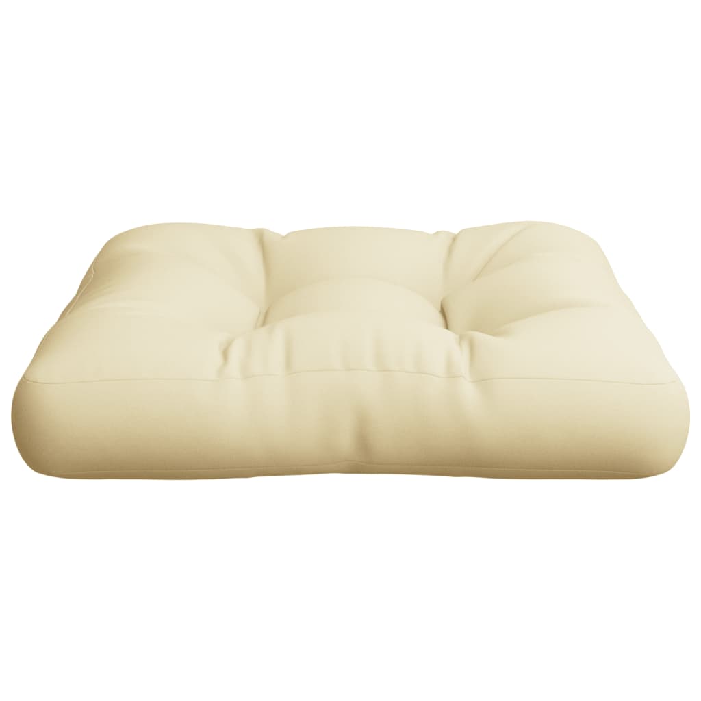 Cuscino per Pallet Crema 60x61,5x10 cm in Tessuto