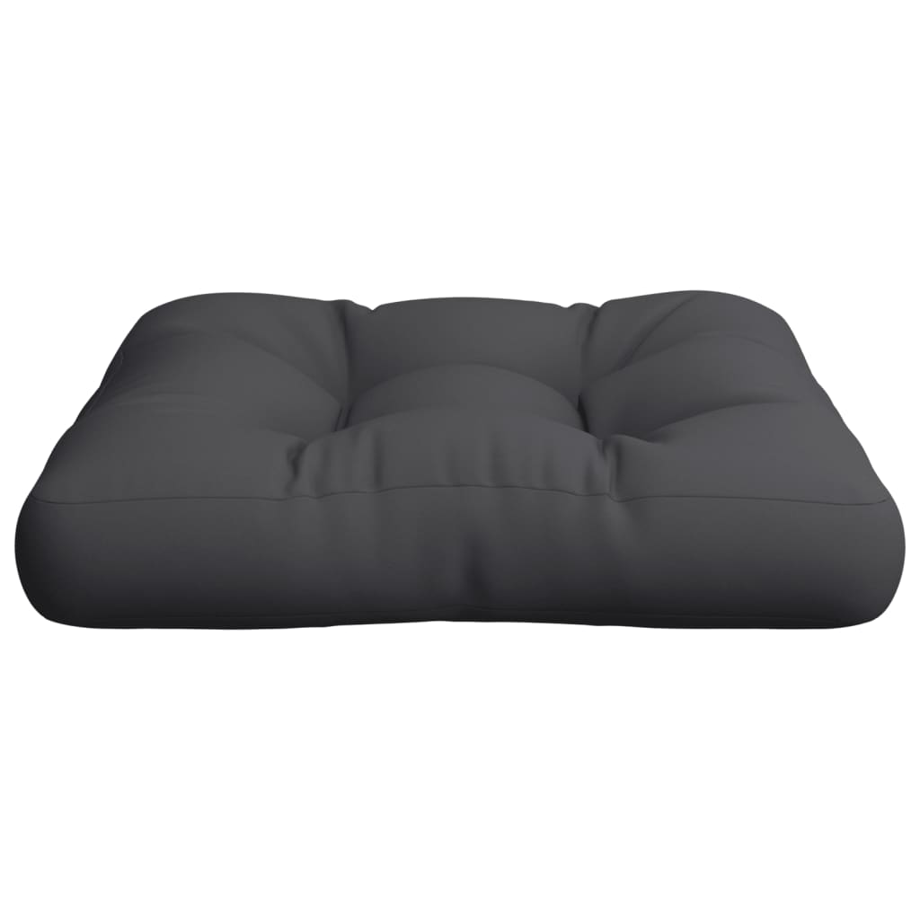 Cuscino per Pallet Nero 60x61,5x10 cm in Tessuto