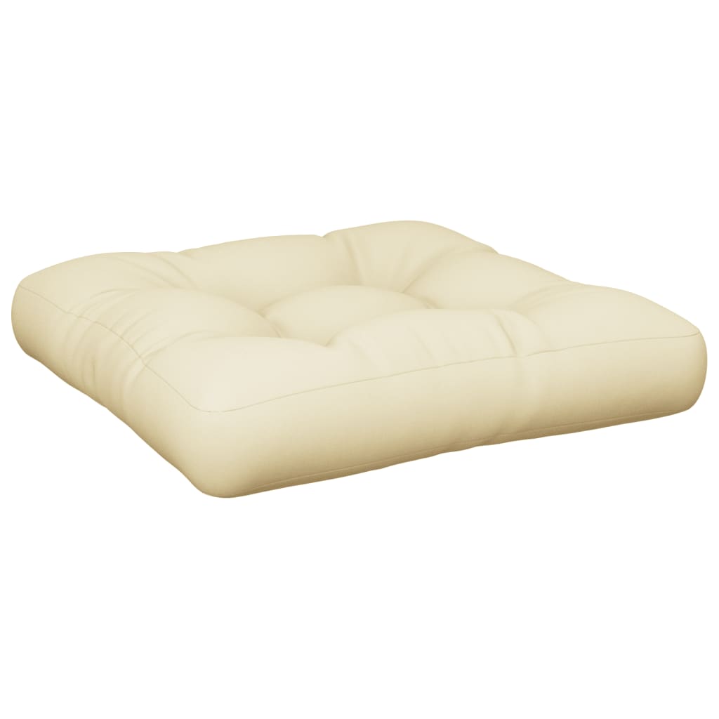 Cuscino per Pallet Crema 58x58x10 cm in Tessuto