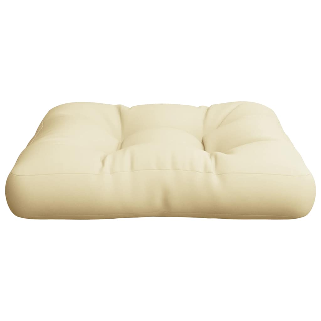 Cuscino per Pallet Crema 58x58x10 cm in Tessuto