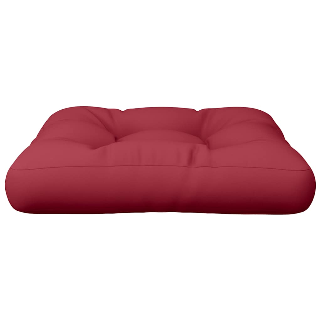 Cuscino per Pallet Rosso Vino 58x58x10 cm in Tessuto