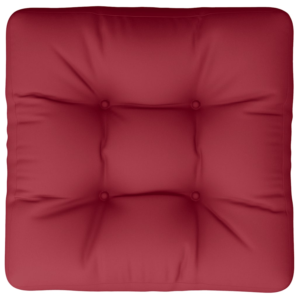 Cuscino per Pallet Rosso Vino 58x58x10 cm in Tessuto