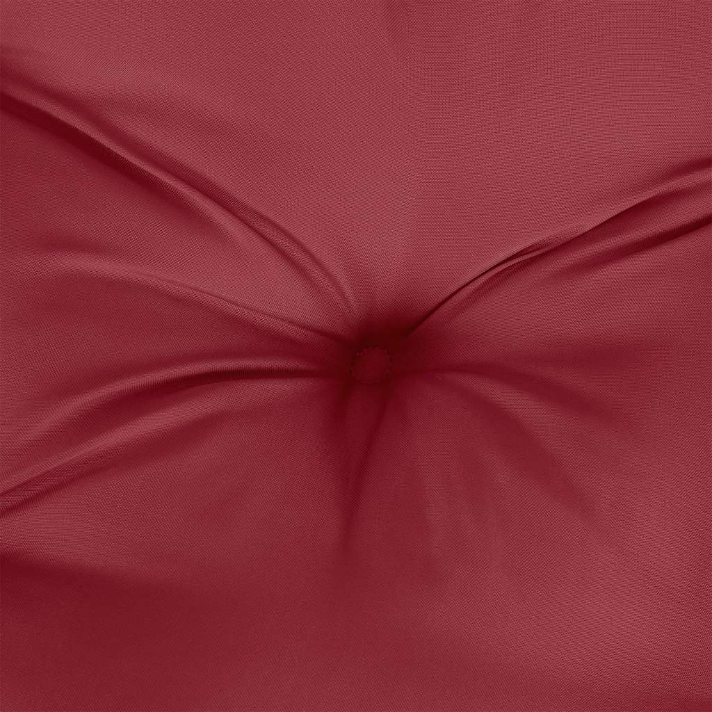 Cuscino per Pallet Rosso Vino 58x58x10 cm in Tessuto