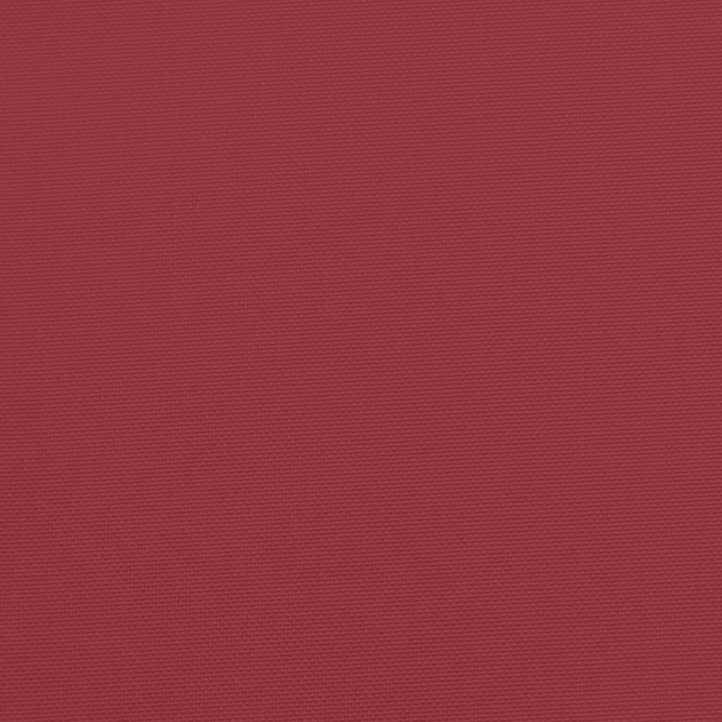 Cuscino per Pallet Rosso Vino 58x58x10 cm in Tessuto