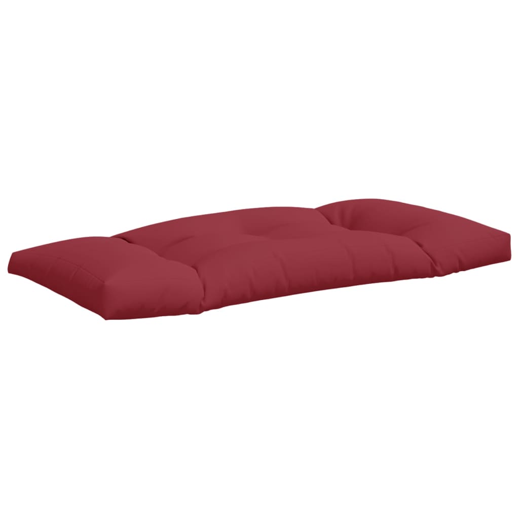 Cuscini per Pallet 3 pz Rosso Vino in Tessuto