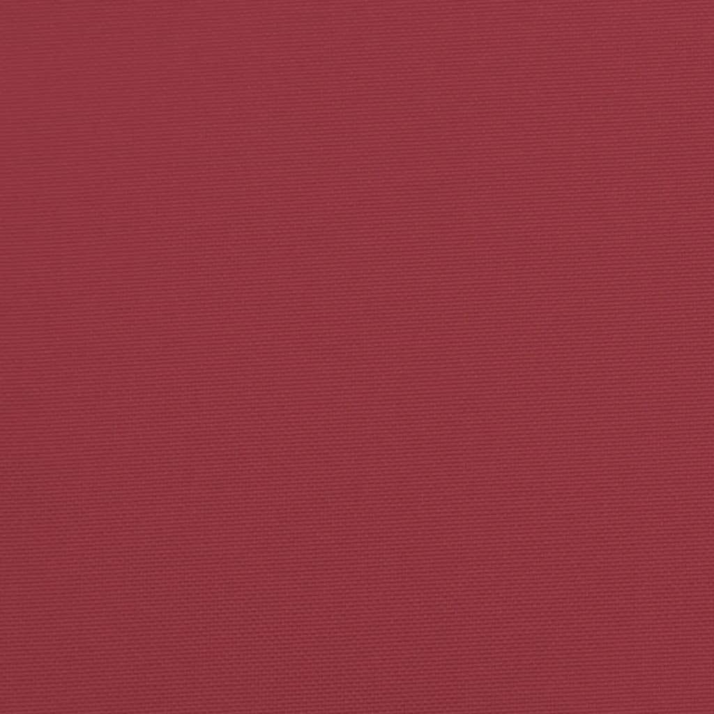 Cuscini per Pallet 3 pz Rosso Vino in Tessuto
