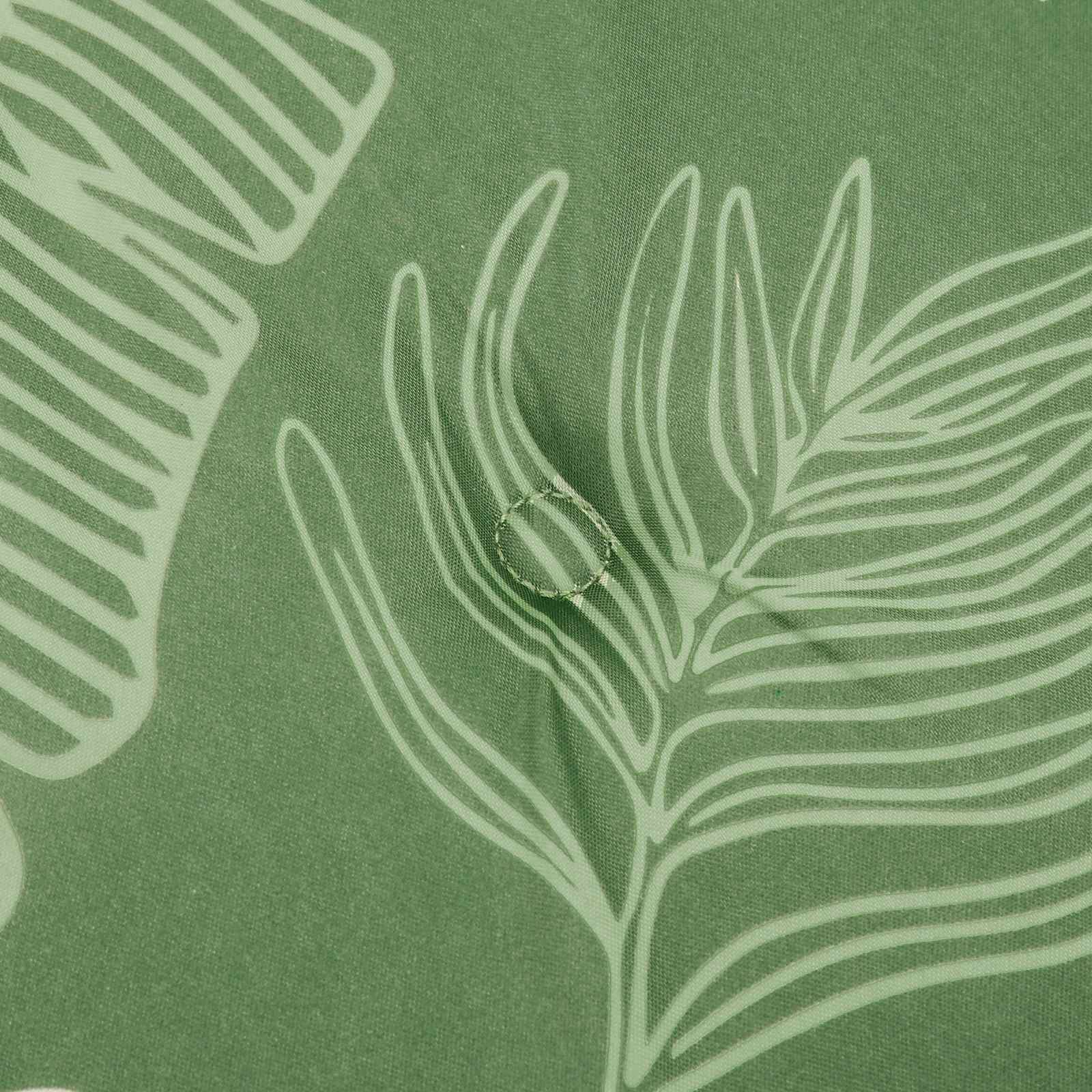 Cuscini per sedie 4 pz Tessuto Oxford Verde e Bianco