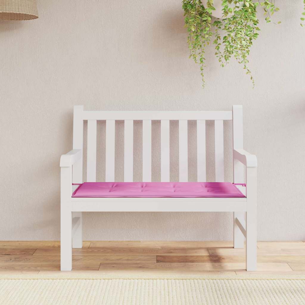 Cuscino per Sedia Tessuto Oxford Rosa 100 x 50 x 3 cm