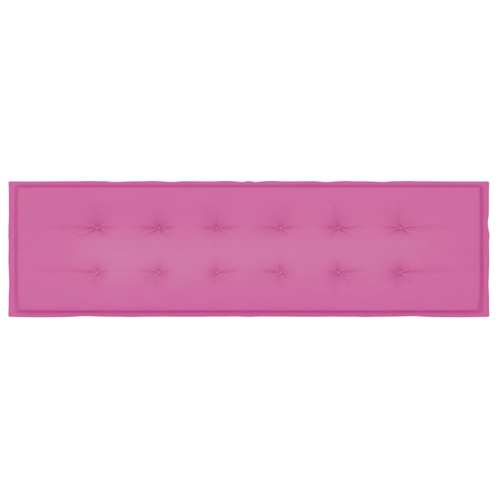 Cuscino per Panchina Tessuto Oxford Rosa 180 x 50 x 3 cm