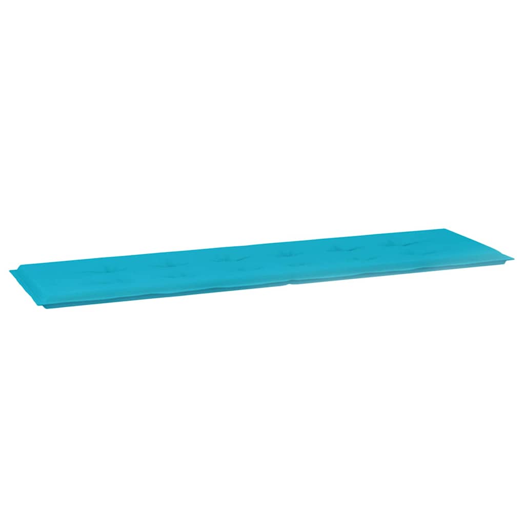 Cuscino per Panchina Tessuto Oxford Turchese 180 x 50 x 3 cm
