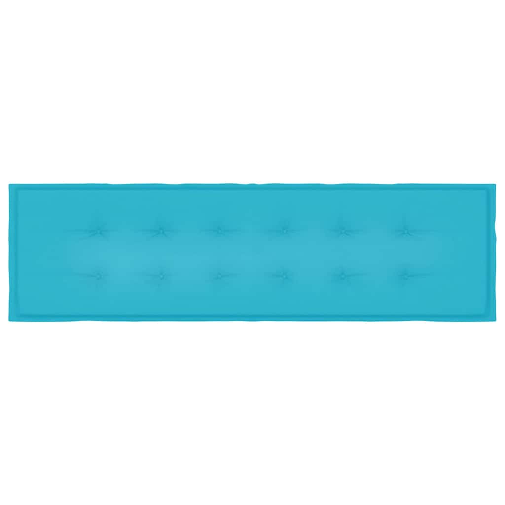 Cuscino per Panchina Tessuto Oxford Turchese 180 x 50 x 3 cm