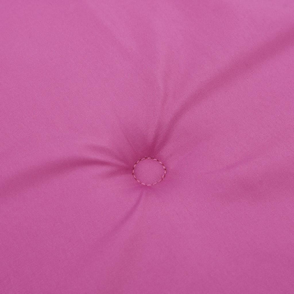 Cuscini per Sedie 2 pz Rosa 120x50x3 cm in Tessuto