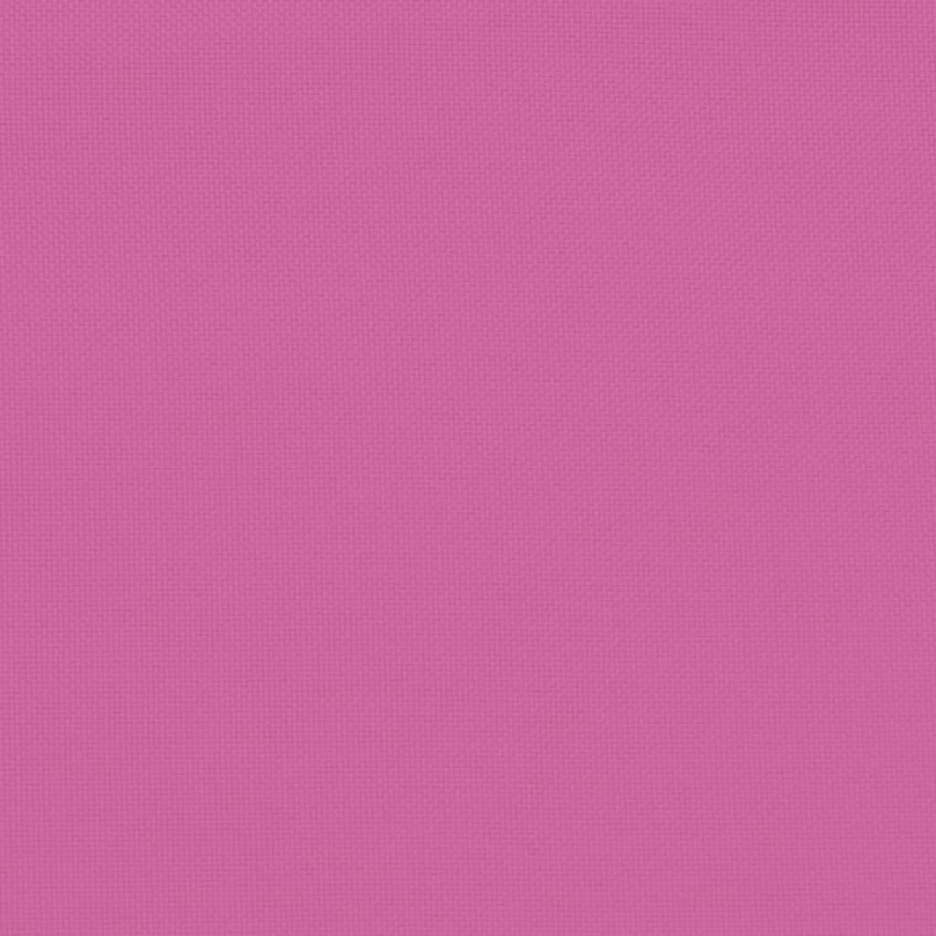 Cuscini per Sedia con Schienale Alto 6pz Rosa in Tessuto