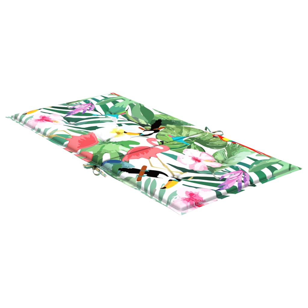 Cuscini posteriori 4 pz Tessuto Oxford Verde e Rosa