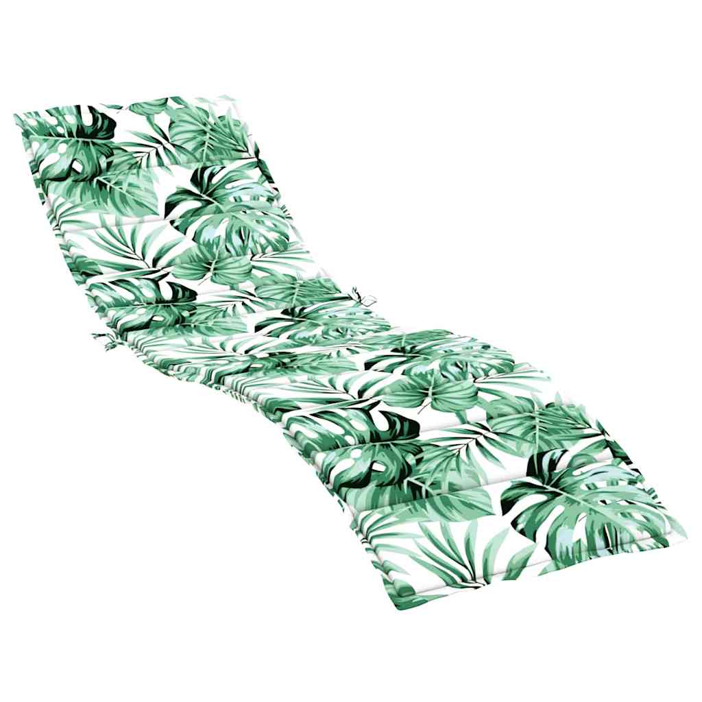 Cuscino Lounger Motivo Foglia 200 x 70 x 3 cm Tessuto Oxford