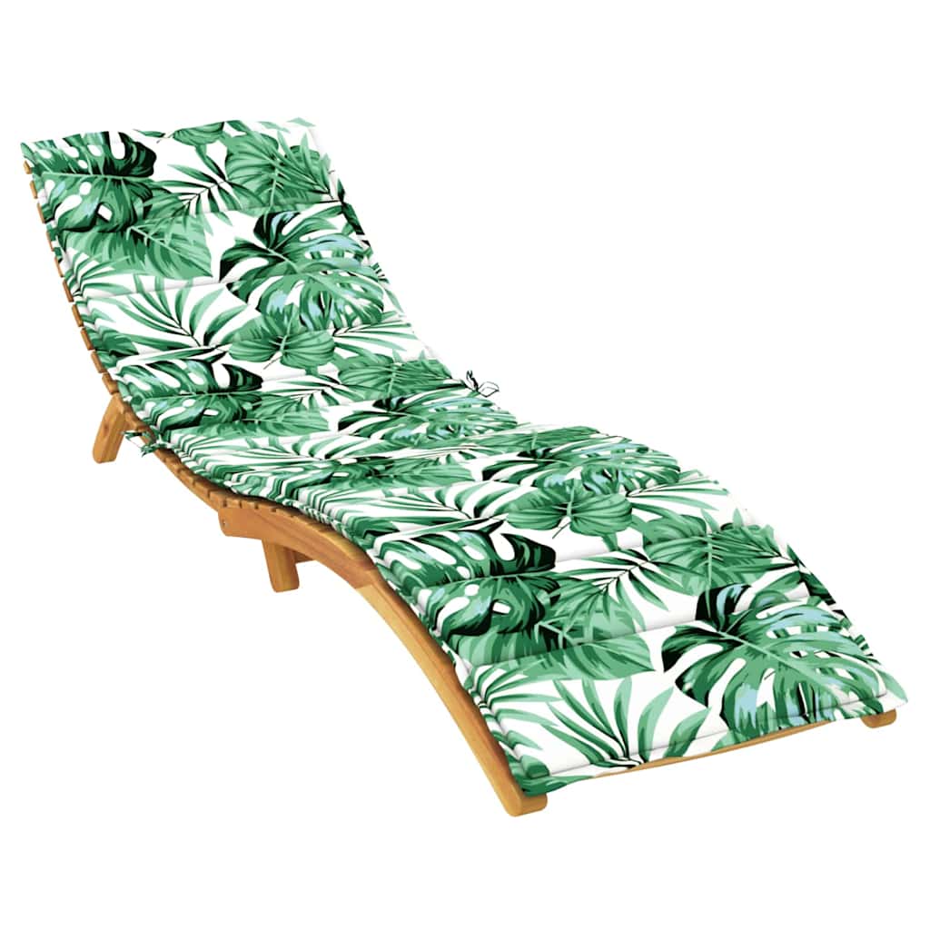 Cuscino Lounger Motivo Foglia 200 x 70 x 3 cm Tessuto Oxford