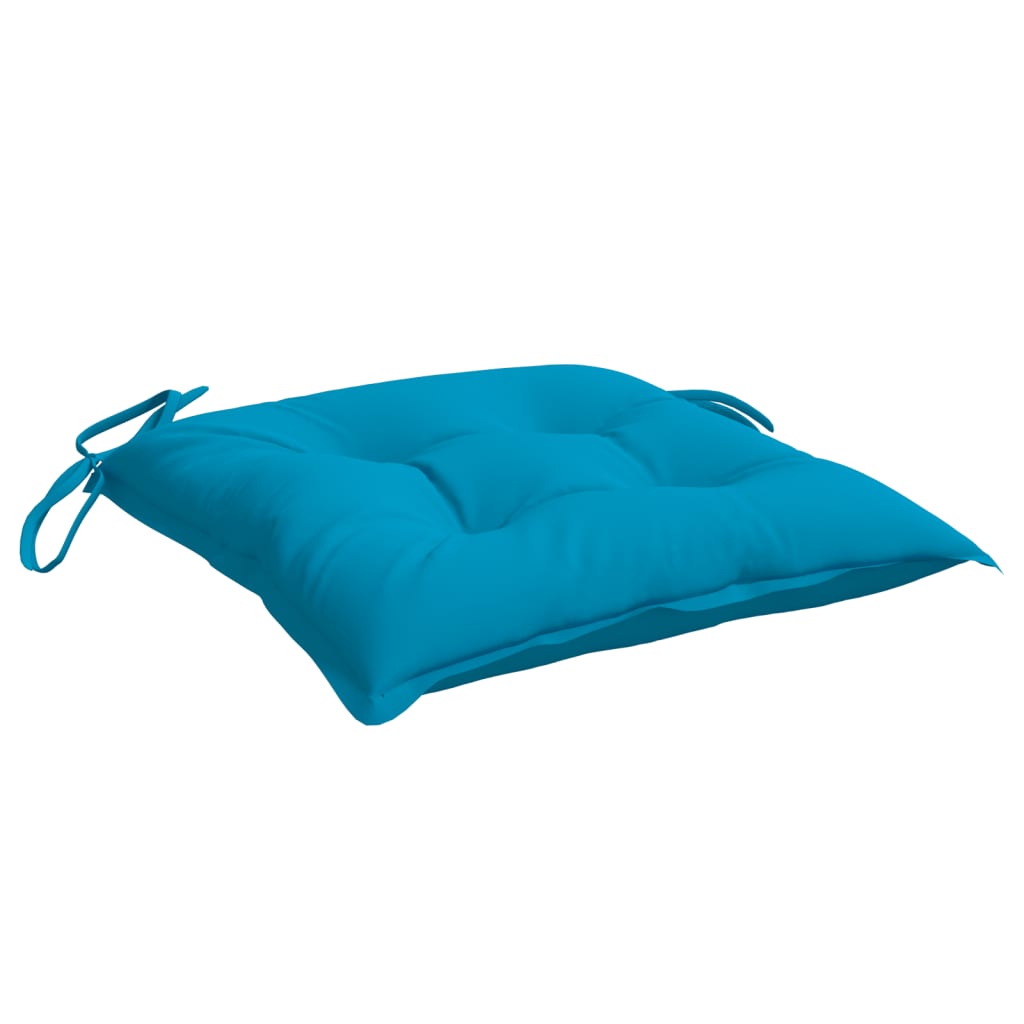 Cuscini per Pallet 2 pz Azzurri 50x50x7 cm in Tessuto Oxford
