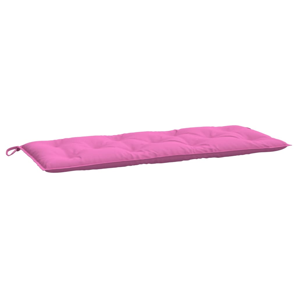 Cuscino per Panca da Giardino Rosa 120x50x7 cm in Tessuto
