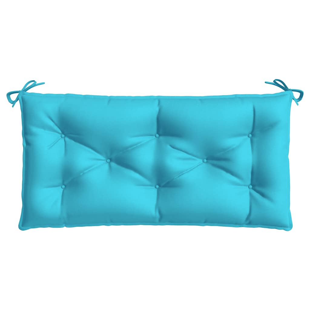 Cuscini per Panca da Giardino 2 pz Turchese 100x50x7 cm Tessuto