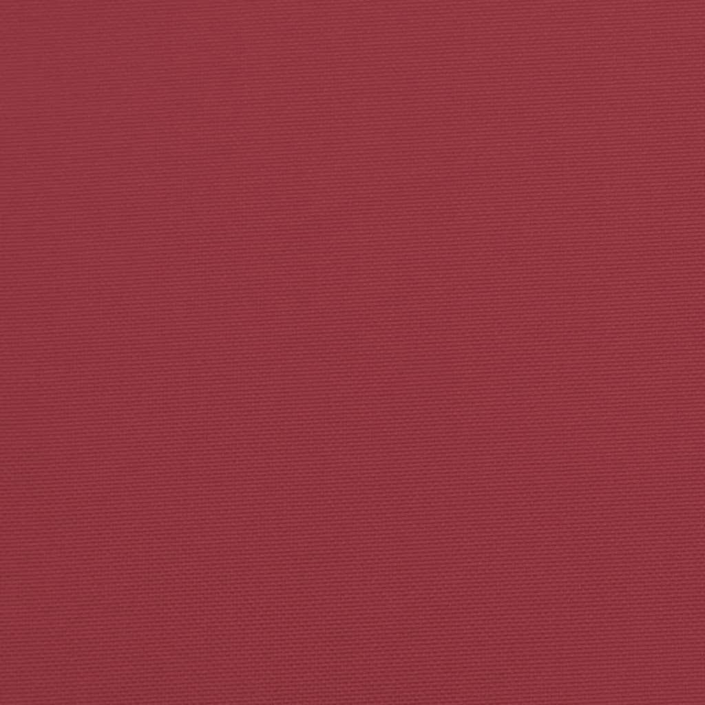 Cuscini per Panca 2 pz Rosso Vino 120x50x7 cm in Tessuto Oxford