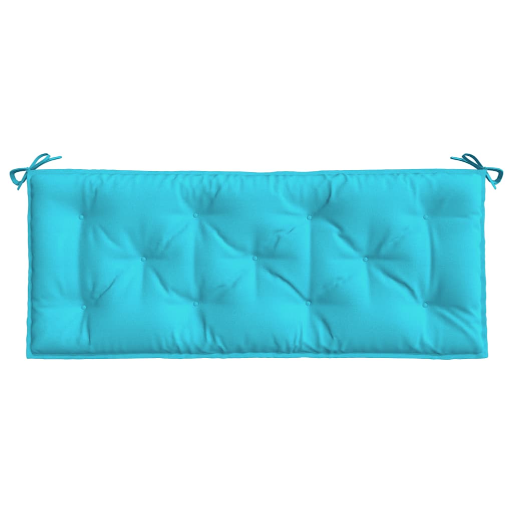 Cuscini per Panca da Giardino 2 pz Turchese 120x50x7 cm Tessuto