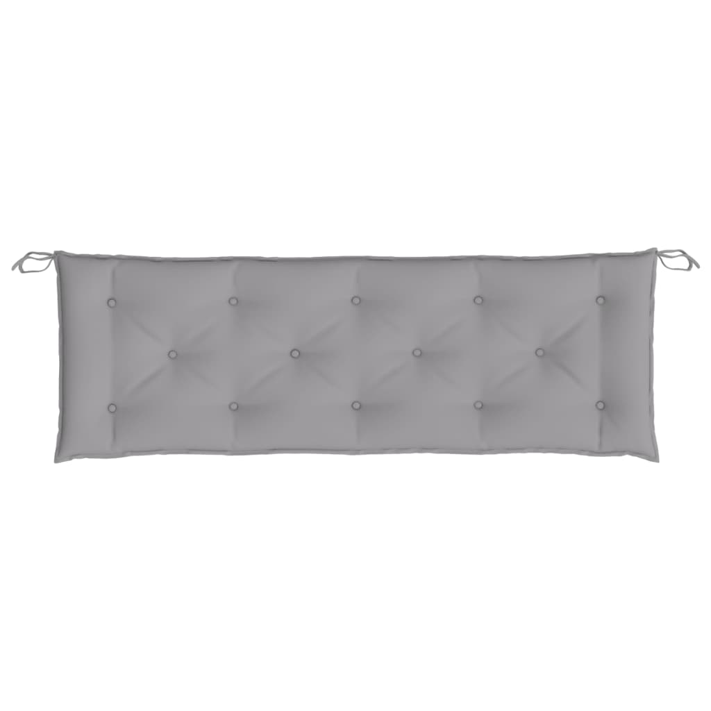 Cuscini per Panca 2 pz Grigi 150x50x7 cm in Tessuto Oxford