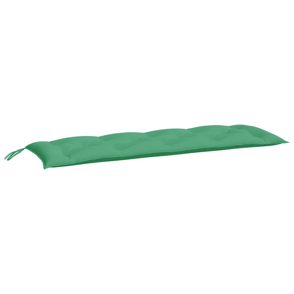 Cuscini per Panca 2 pz Verdi 150x50x7 cm in Tessuto Oxford