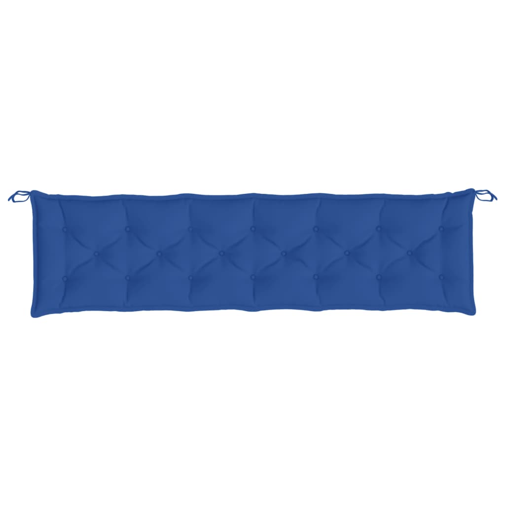 Cuscini per Panca 2 pz Blu 200x50x7 cm in Tessuto Oxford