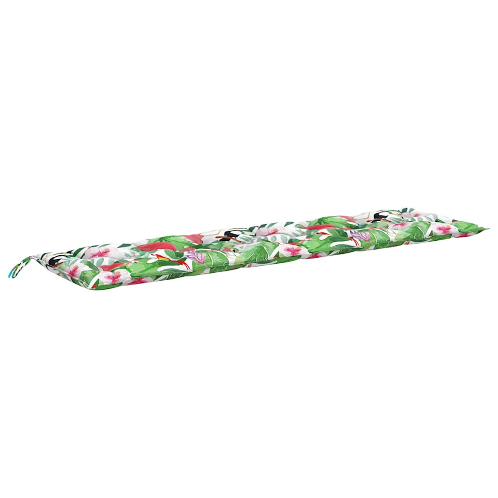 Cuscini Panca da Giardino 2pz Multicolore 200x50x7cm in Tessuto