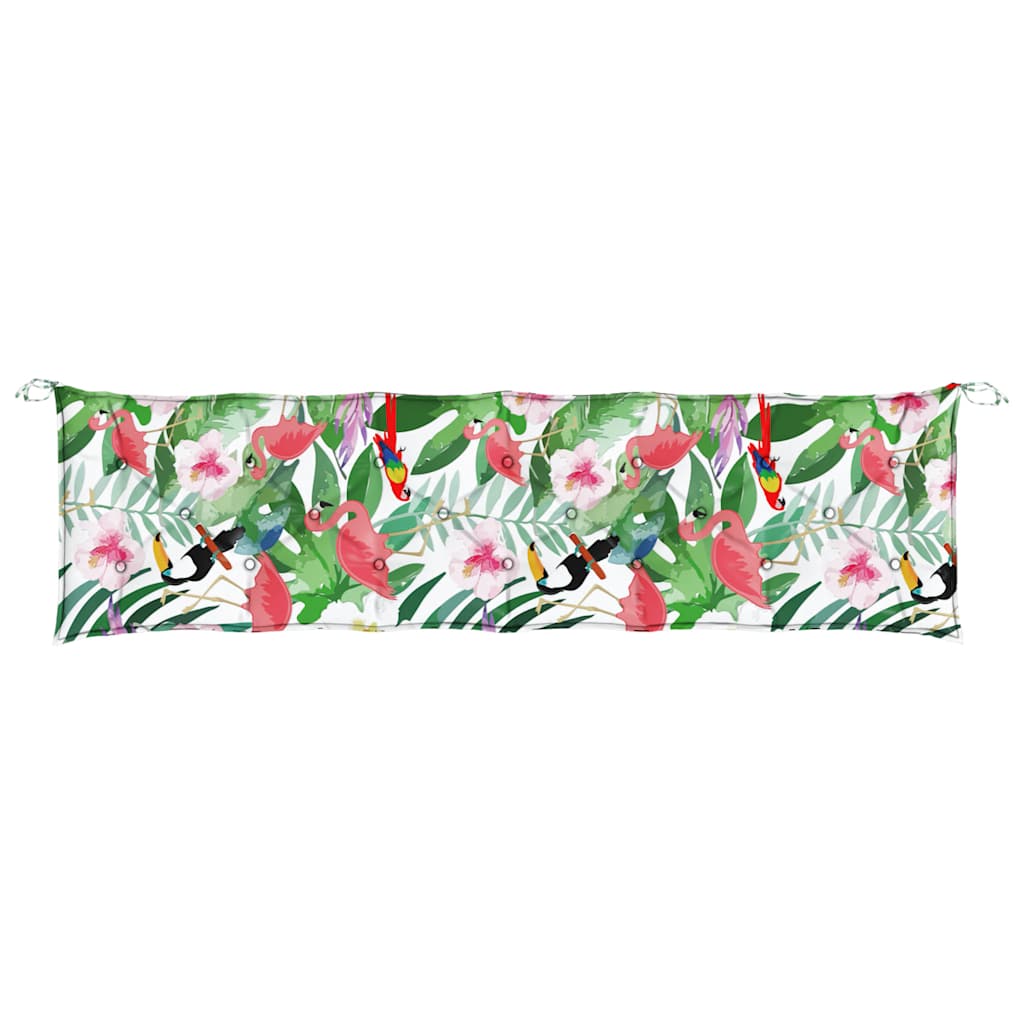 Cuscini Panca da Giardino 2pz Multicolore 200x50x7cm in Tessuto
